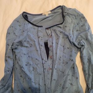 Floral Blue Women's Top